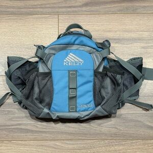 Kelty Oriole Lumbar Bag Fanny Pack Hiking in Blue/Gray